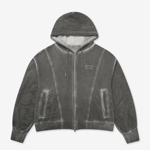 LUNAR ZIP HOODIE [CHARCOAL