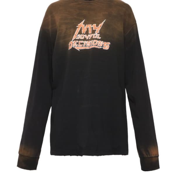 MJD CRACK LOGO LONG SLEEVE - BLACK
