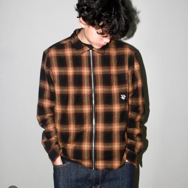 (L) 라브로스 옐로우 데이지 플란넬 셔츠