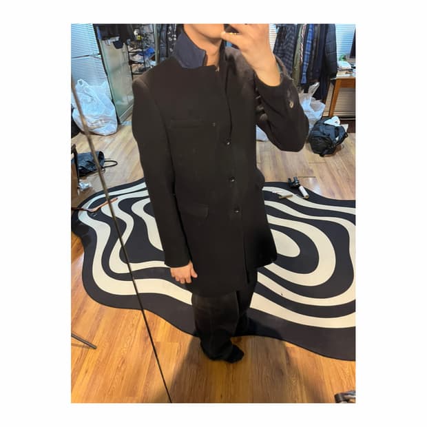 Disel 카라 블루 포인트 코트