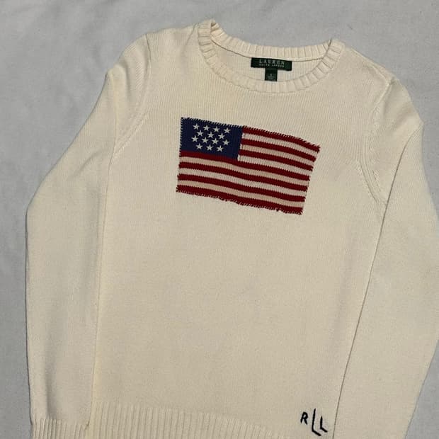 S 폴로랄프로렌 성조기 코튼 니트