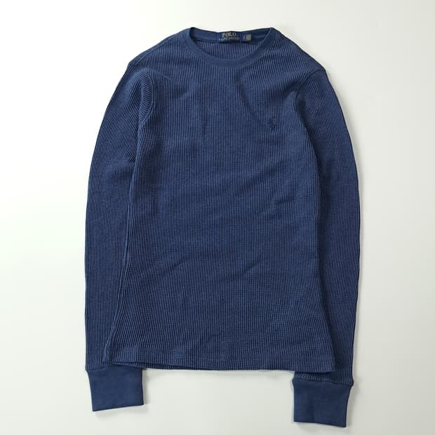 CK246 S 폴로 와플 아쿠아블루 티셔츠