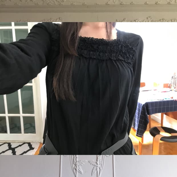 vintage black lace t-shirts