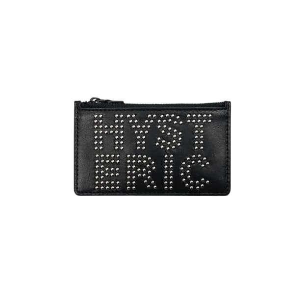 stud zipped card case
