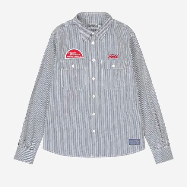 사파리스팟 스트라이프 셔츠자켓