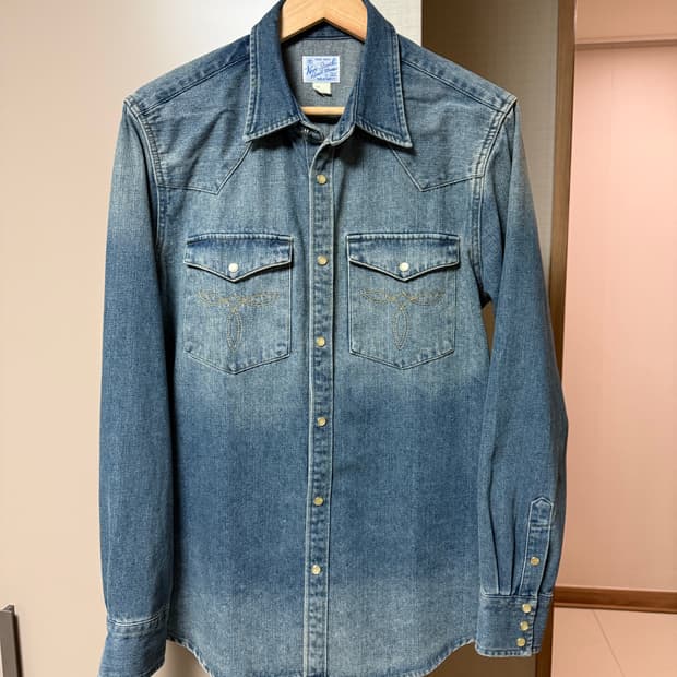 브론슨 논스탁 웨스턴 데님셔츠 XL