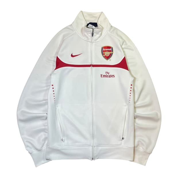 나이키 아스날 12-13 화이트 트랙탑 져지