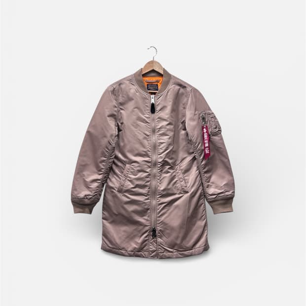 알파인더스트리 ma-1 롱 항공점퍼 봄버 S