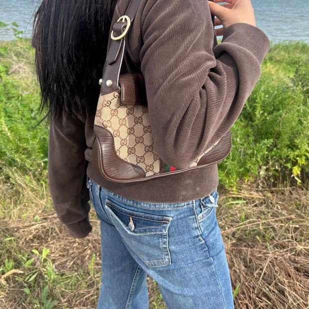 Gucci vintage Supreme Web Shoulder Bag