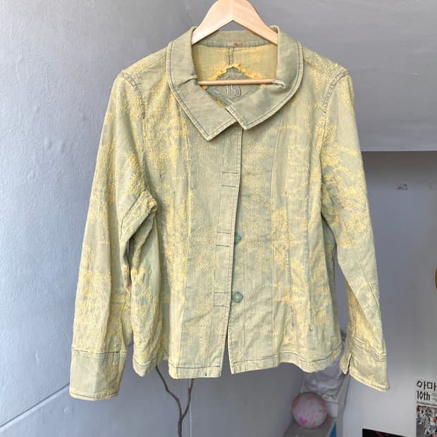 빈티지 에스닉 자수 패턴 자켓