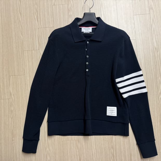 톰브라운 와플 pk 셔츠 네이비 3