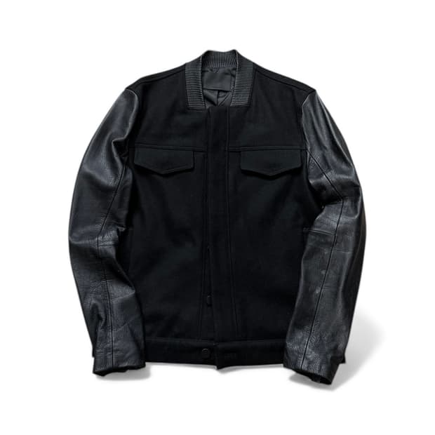 LEPIETON 레더 암 봄버 자켓