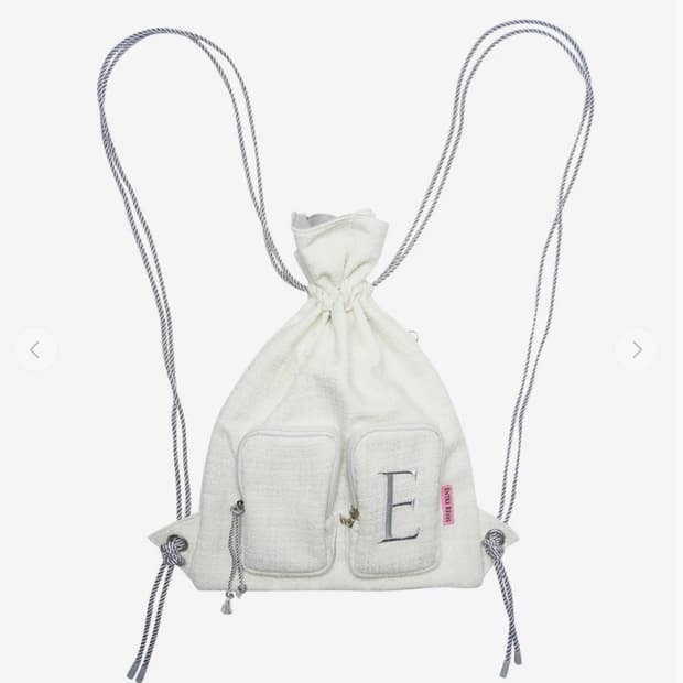 앙트레브 트위드 백팩 TWEED STRING BAG&SCRUNCH 