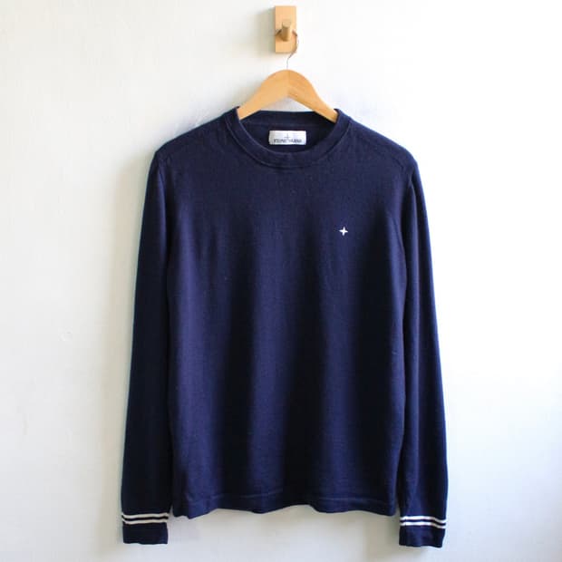 스톤아일랜드 데님 라인 니트