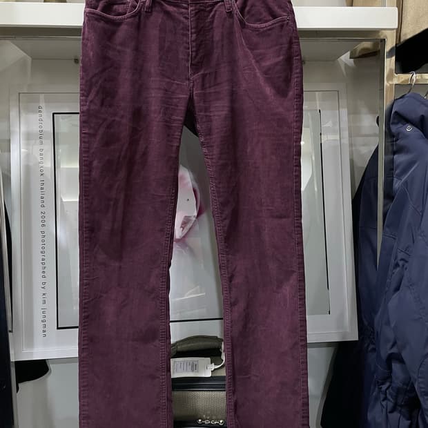 버버리(브릿)/버건디 코듀로이팬츠