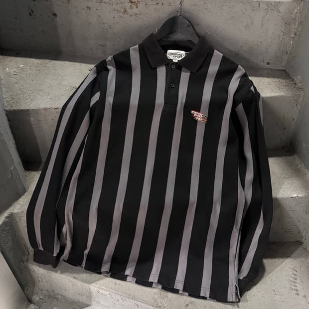 미쏘니 스포츠 스트라이프 럭비셔츠 