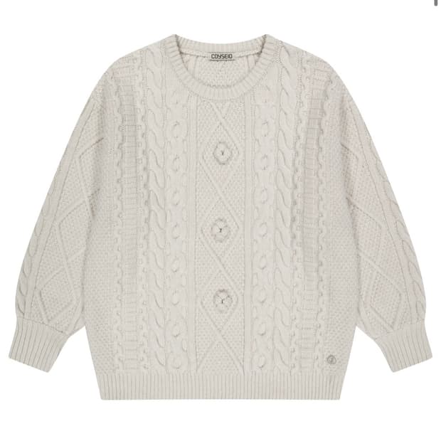 코이세이오 폼폼니트 아이보리