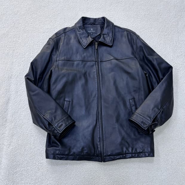 100 베이직하우스 블랙 양가죽 재킷 0311E