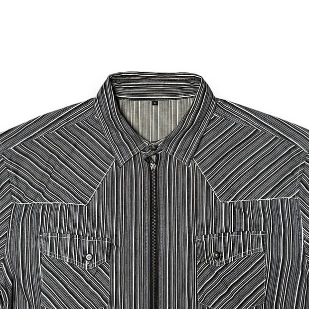 스트립  스트라이프 웨스턴 셔츠 자켓