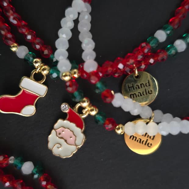 크리스마스 두줄팔찌_양말