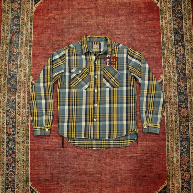 휴스턴 자수 체크 워크셔츠 판매