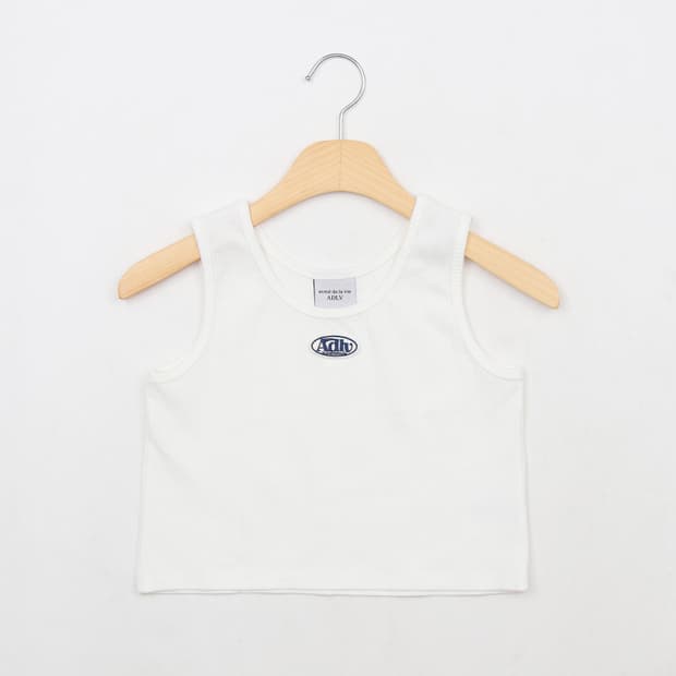 아크메드라비 민소매 크롭 골지 티셔츠