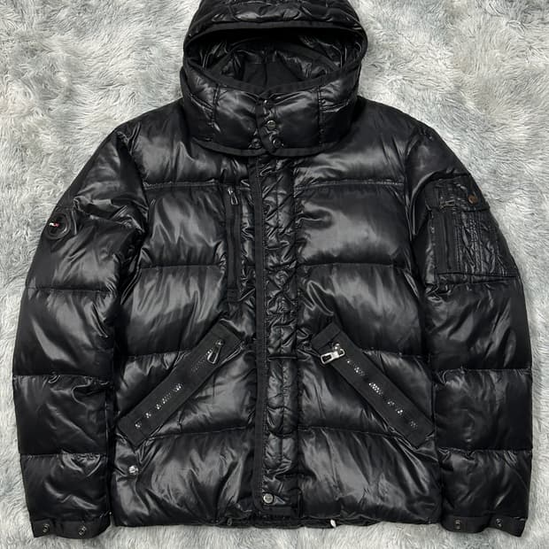 폴로 랄프로렌 덕다운 유광 후드패딩 m