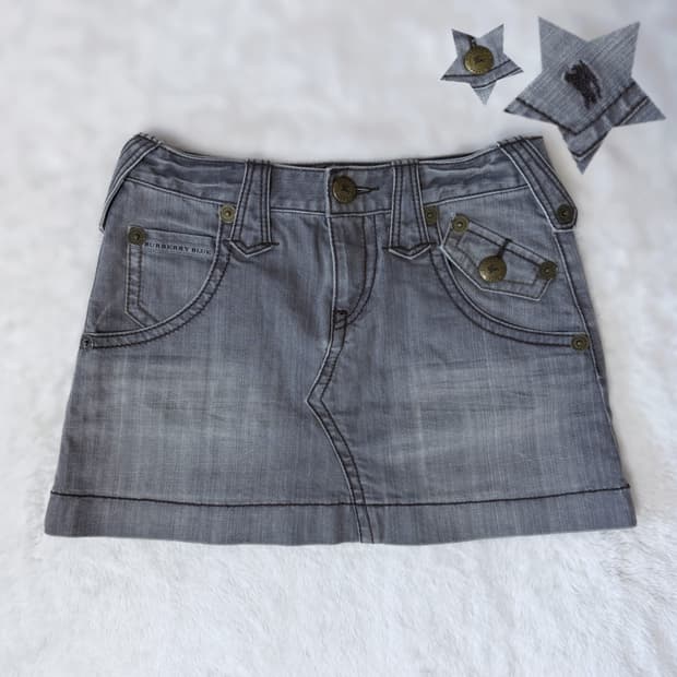 Burberry 버버리 블루라벨 히메갸루 오네갸루 데님 스커트