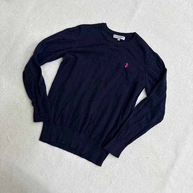 M 유에스폴로 여성 라운드넥 니트 0320T