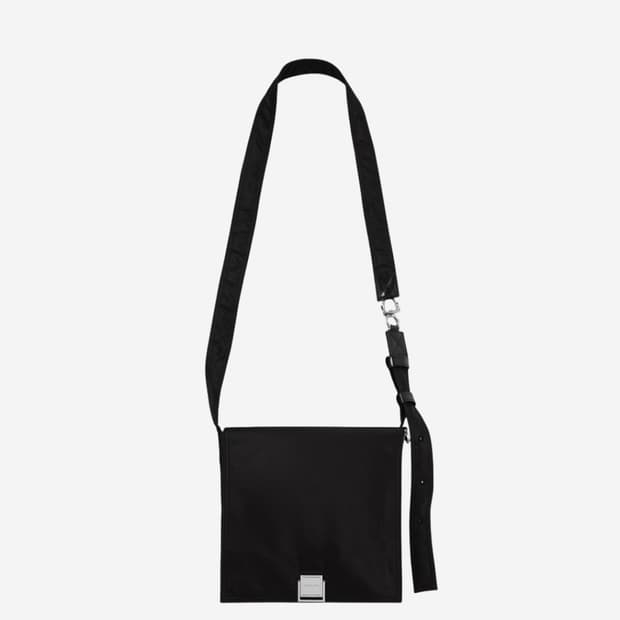 정품 우영미 나일론 크로스바디 백 블랙