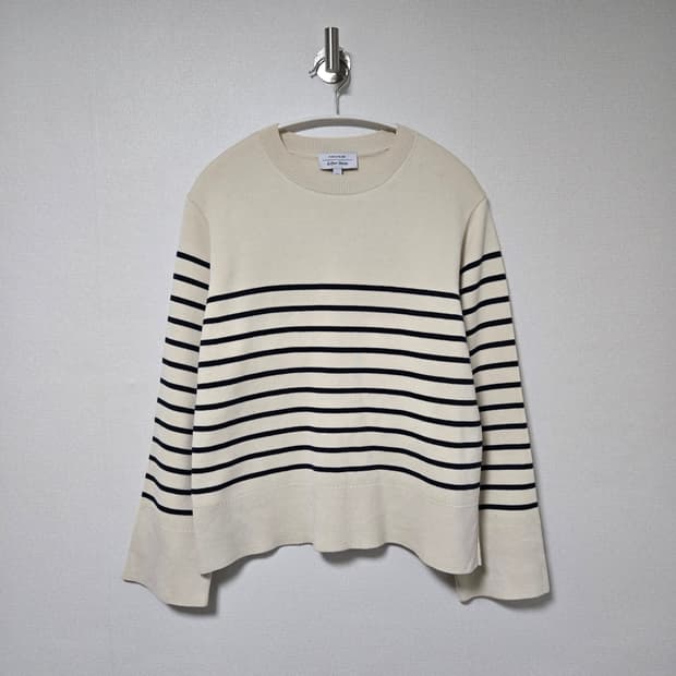 앤아더스토리즈 코튼 스트라이프 니트 / 여성 니트/ 여자 니트
