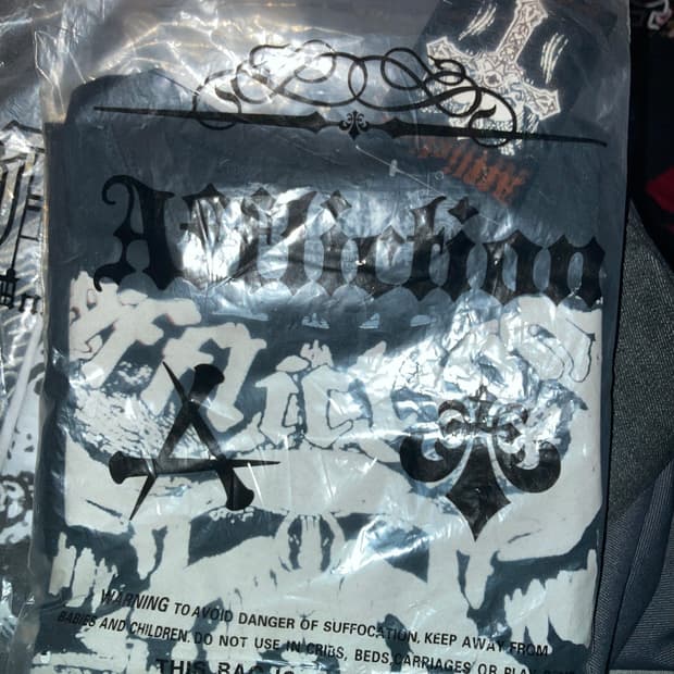 어플릭션 반팔 블랙 데드스탁 새상품 xl