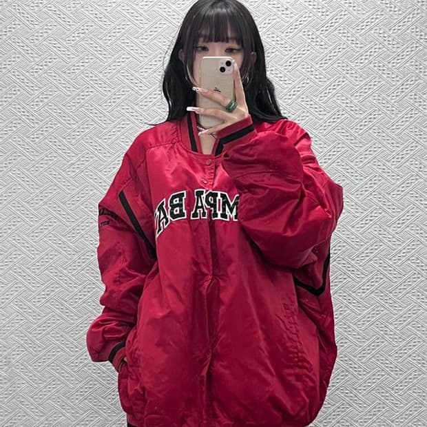 NFL 레트로 템파베이 버커니어스 빅사이즈 바시티자켓 4XL C11217