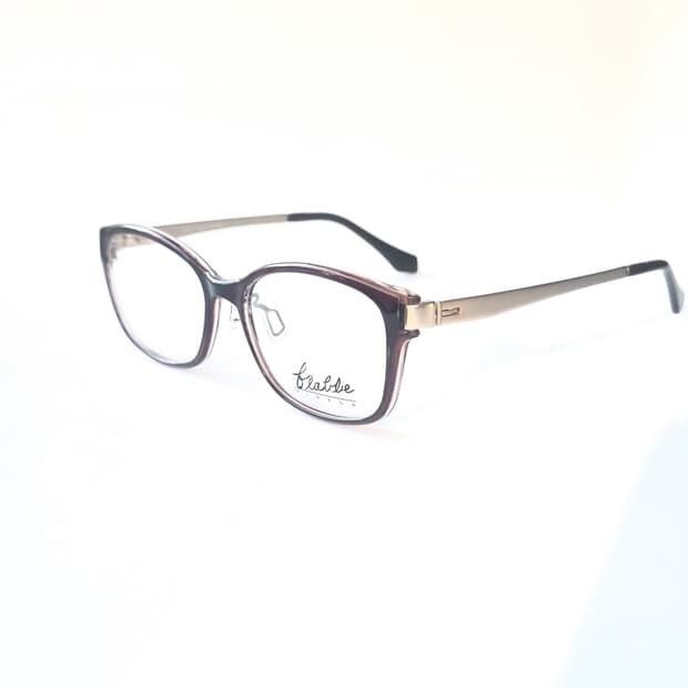 데드스탁 고급스러운 버건디/브라운 콤비 안경테 435