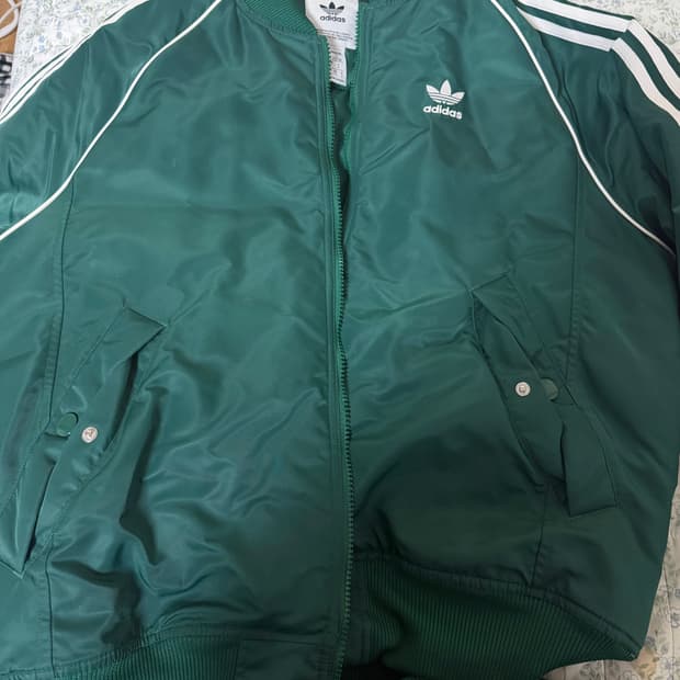 아디다스 프리미엄 컬리지에이트 자켓 그린 S