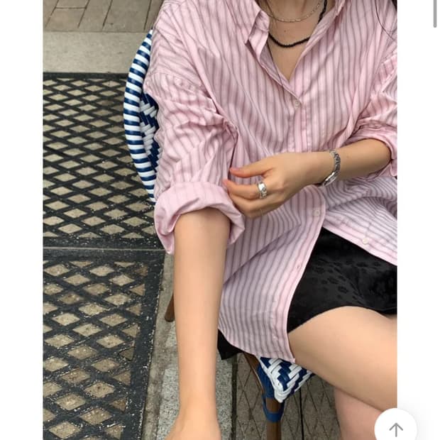 핑크 스트라이프 셔츠 (옷장 정리중💬)