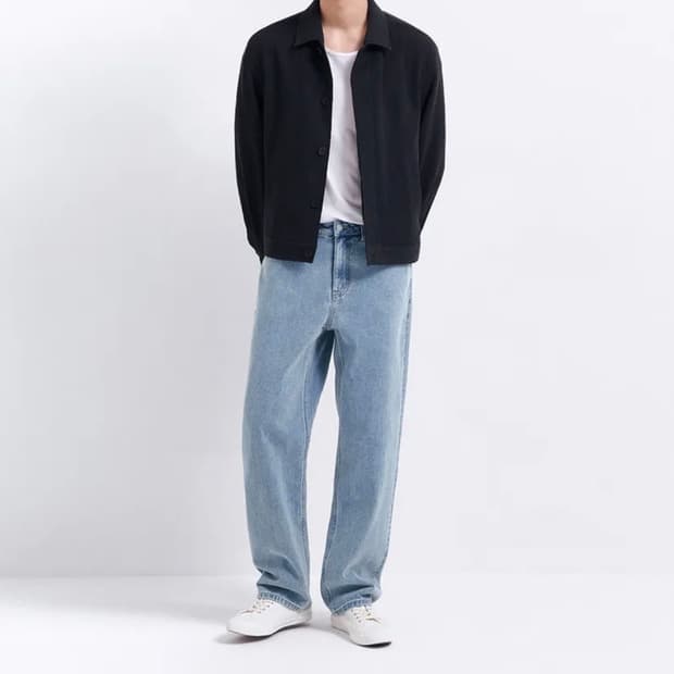 [32] 무신사 스탠다드 레귤러 핏 데님 팬츠 [라이트 인디고] 32사이