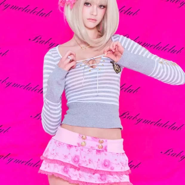 베이비메탈클럽 베메클 아리아 탑 그레이