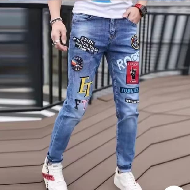 패치슬림데님청비지31