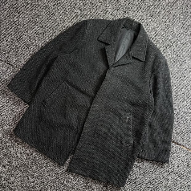 90s YSL 입생로랑 아카이브 해링본 코트 2592