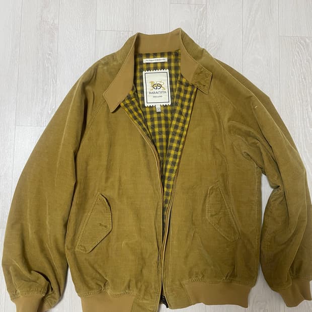 바라쿠타 G9 일본용 코듀로이 헤링턴 스윙자켓 M(L 100사이즈)머스타