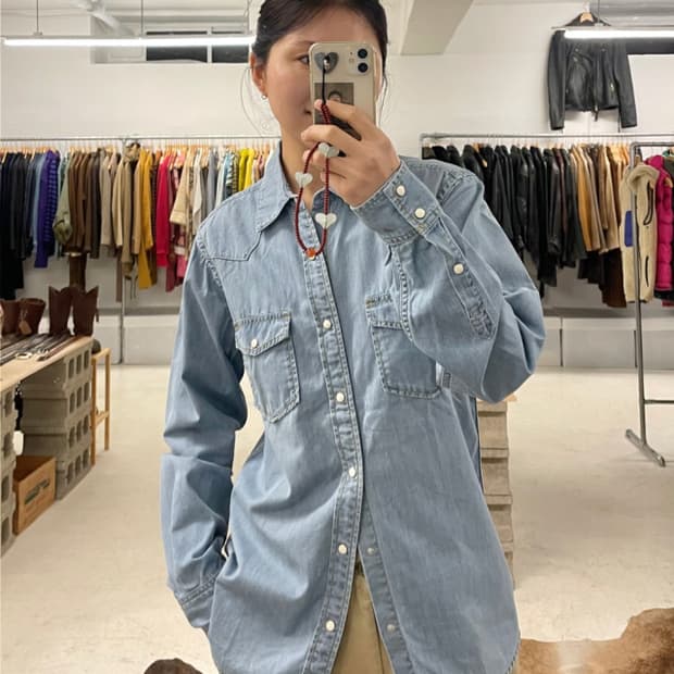 샵세일중🌞 BEAMS denim western shirts 빔즈 웨스턴