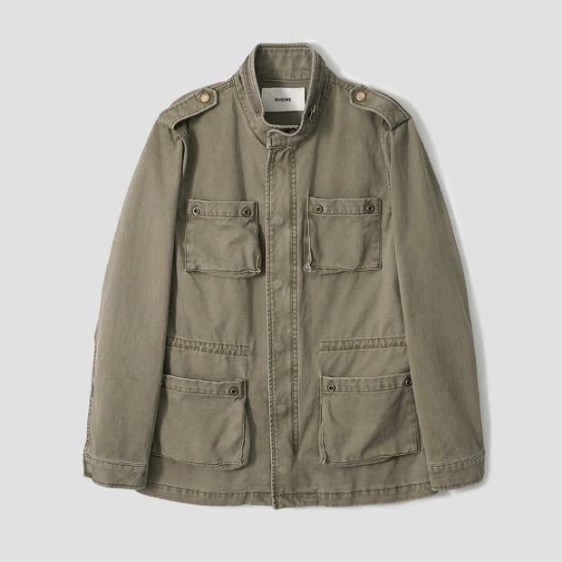 리임 Vintage Washed Military Jacket m65