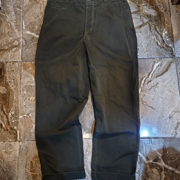 더블알엘 다크그린 치노팬츠 