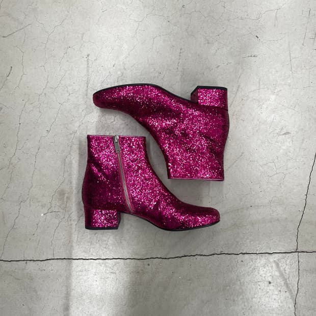 Saint Laurent FW14 “Babies” Gliter Boots