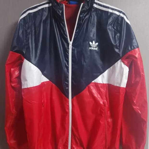 아디다스 바람막이 자켓, L