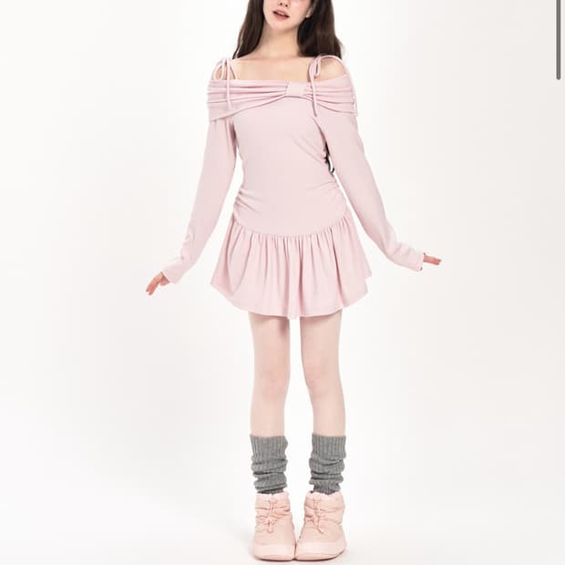 위스페어리 핑크 원피스 (디어마이페어리