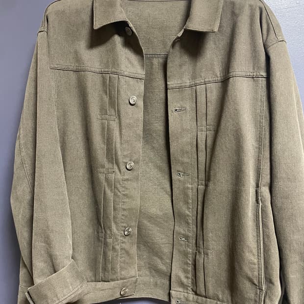 유스 데님자켓 카키 1