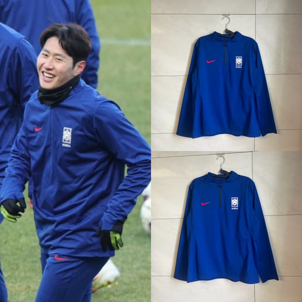 나이키 국대 선수지급용 축구 대표팀 트레이닝 스트라이크 탑