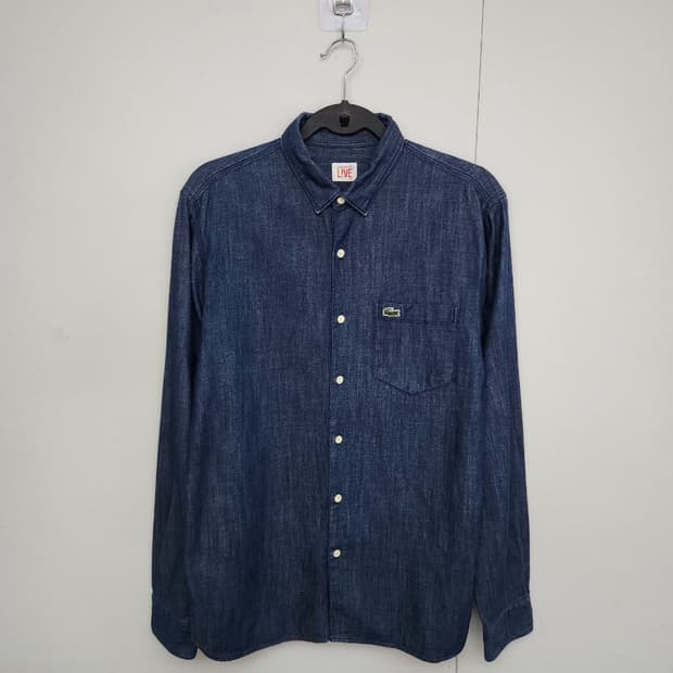 [LACOSTE 라코스테] 100 남 청셔츠 데님셔츠